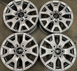 Set of 2025 Toyota Tacoma 17” OEM rims wheels no tires