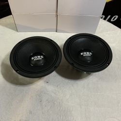 New Pair 8" Kong Audio Neodymium Midrange/Midwoofer Speakers $150 Per Pair 