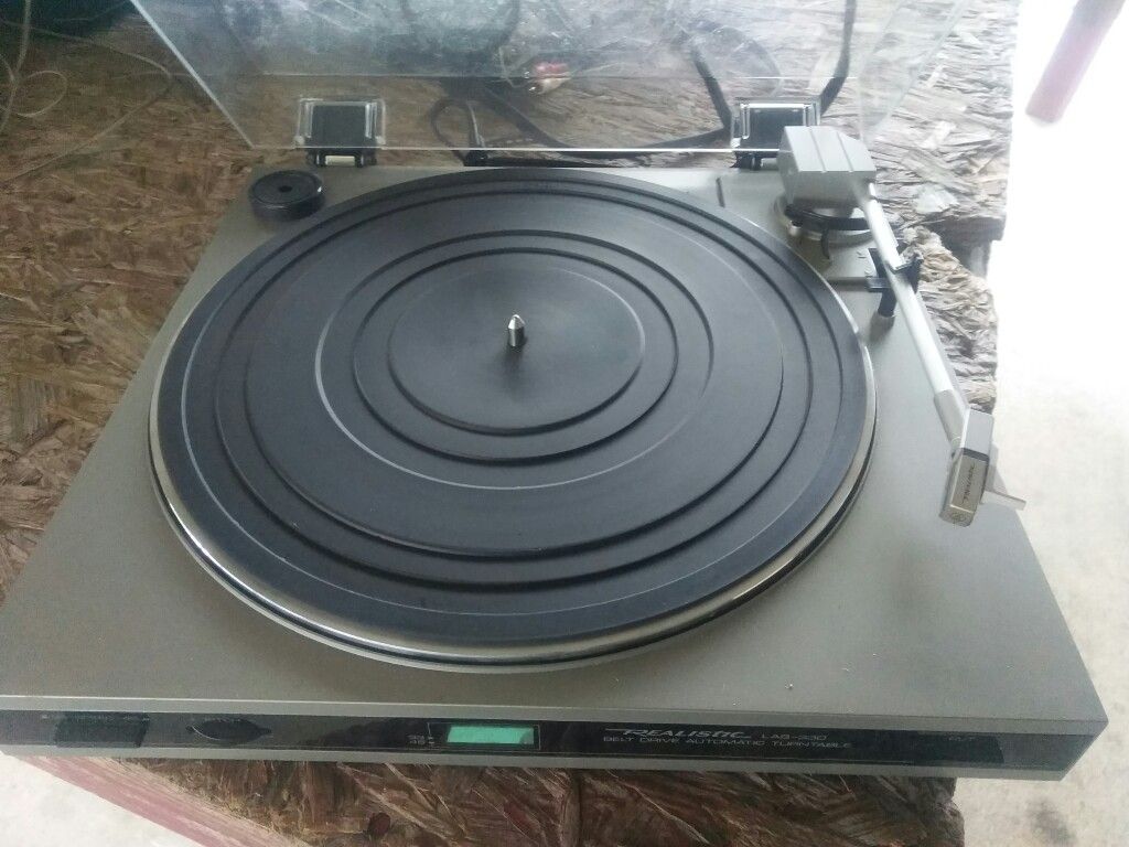 Vintage realistic record player