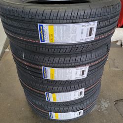 225 65 17 NEW TIRES GOODYEAR RAV4 ROUGE HIGHLANDER CRV EQUINOX CARAVAN JOURNEY KIA