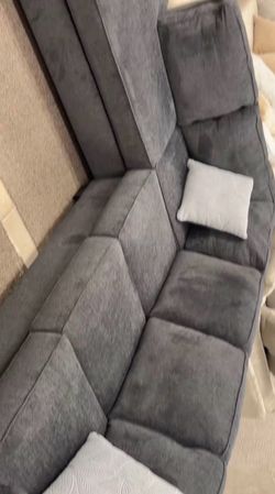 Dark Grey Sectional Chaise - NO Credit Needed💰Same Day Delivery 🚚