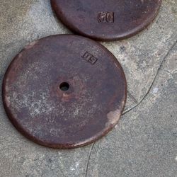 Dos Pesas De 50 Libras 