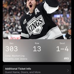 $100 OFF LA KINGS vs NEW JERSEY DEVILS