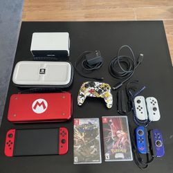 Switch Oled Console Bundle W/Games And Controller 💫💫
