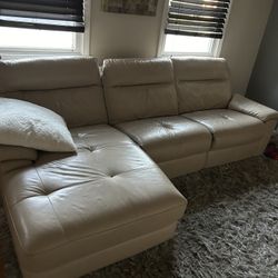 Leather couch 