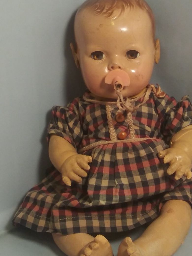 Vintage Effanbee Dydee 14” Baby Doll