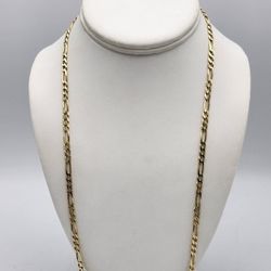 14kt Gold Figaro Link Chain 20.8G 25"