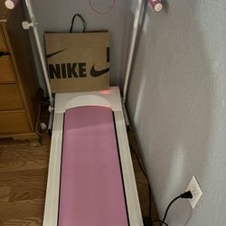 Pink And White Treadmill