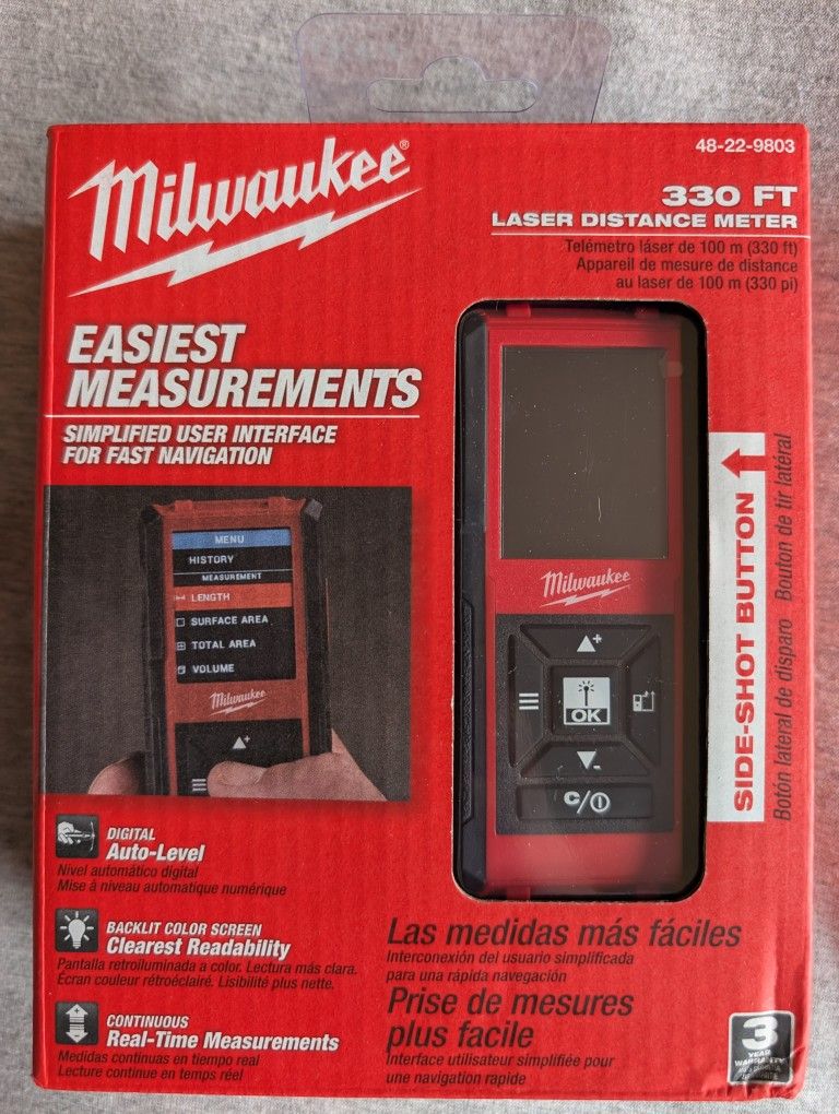 Milwaukee 330ft Laser Distance Meter