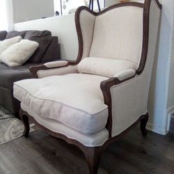 Restoration Hardware Burlap Lorraine Chair $500