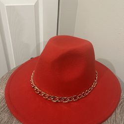 A Red cowgirl Hat 