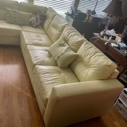 Leather Couch Set For Sale