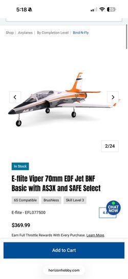 Eflite Viper 70mm RC Jet