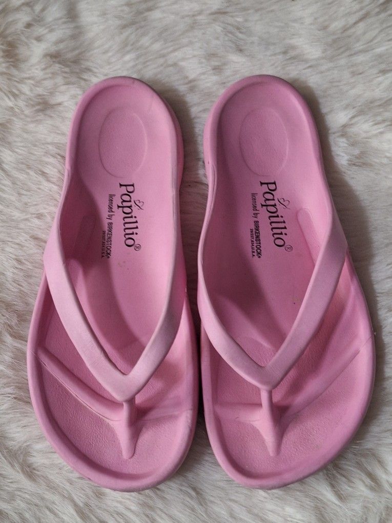 Papillio Pink Sandals Minimalist Thong Sandles Size 8