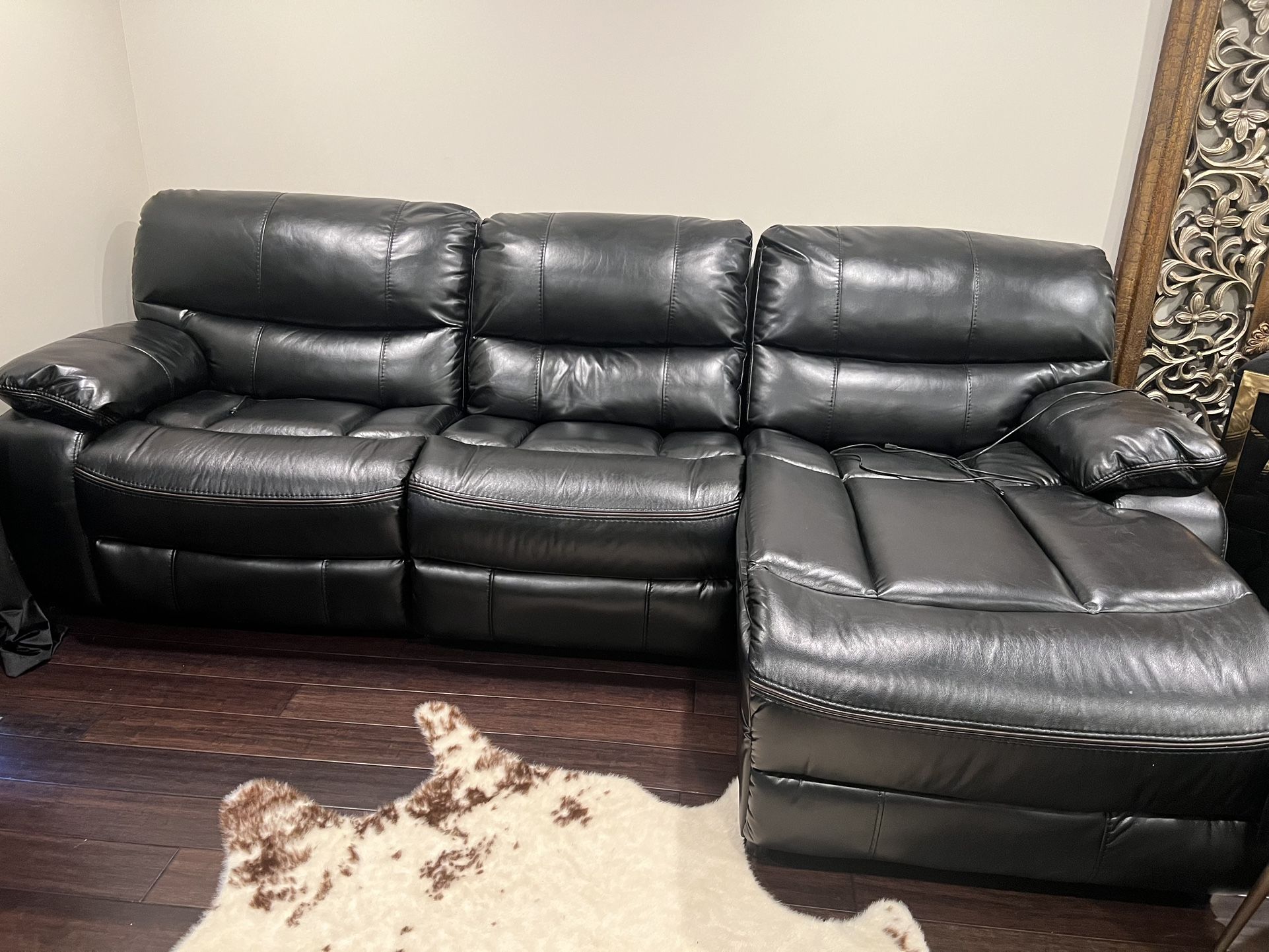 Leather Sofa Set