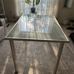 GREEN GLASS KITCHEN TABLE. SALE  New Price $25