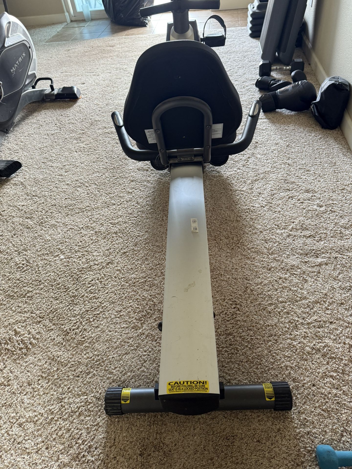 Rowing/recumnant Bike Machine
