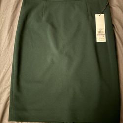 Calvin Klein Dark Green Pencil Skirt