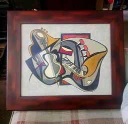 "Wild Party" (sometimes referred to as "Jam Session") by German artist Alfred Alexander Gockel beautiful frame!