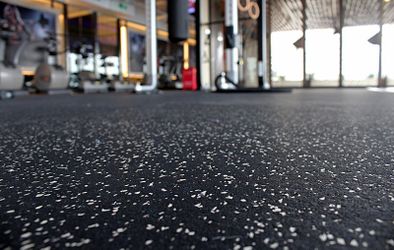 RUBBER FLOORING GYM FLOOR - COMMERCIAL GRADE! Heavy Duty Mats Matting Stall Mats