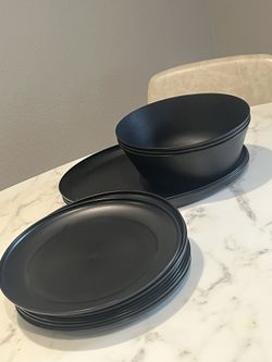 Target - Black Plastic Plates, Serving Platter, Serving Bowl