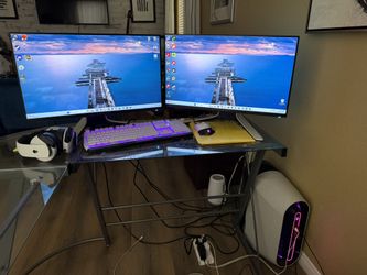 gaming pc alienware dual monitors retail 3k+