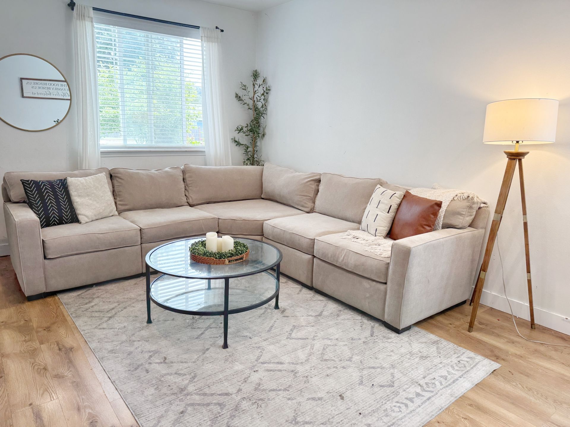 Macys Radley 5 Pc Sectional Couch Beige Color
