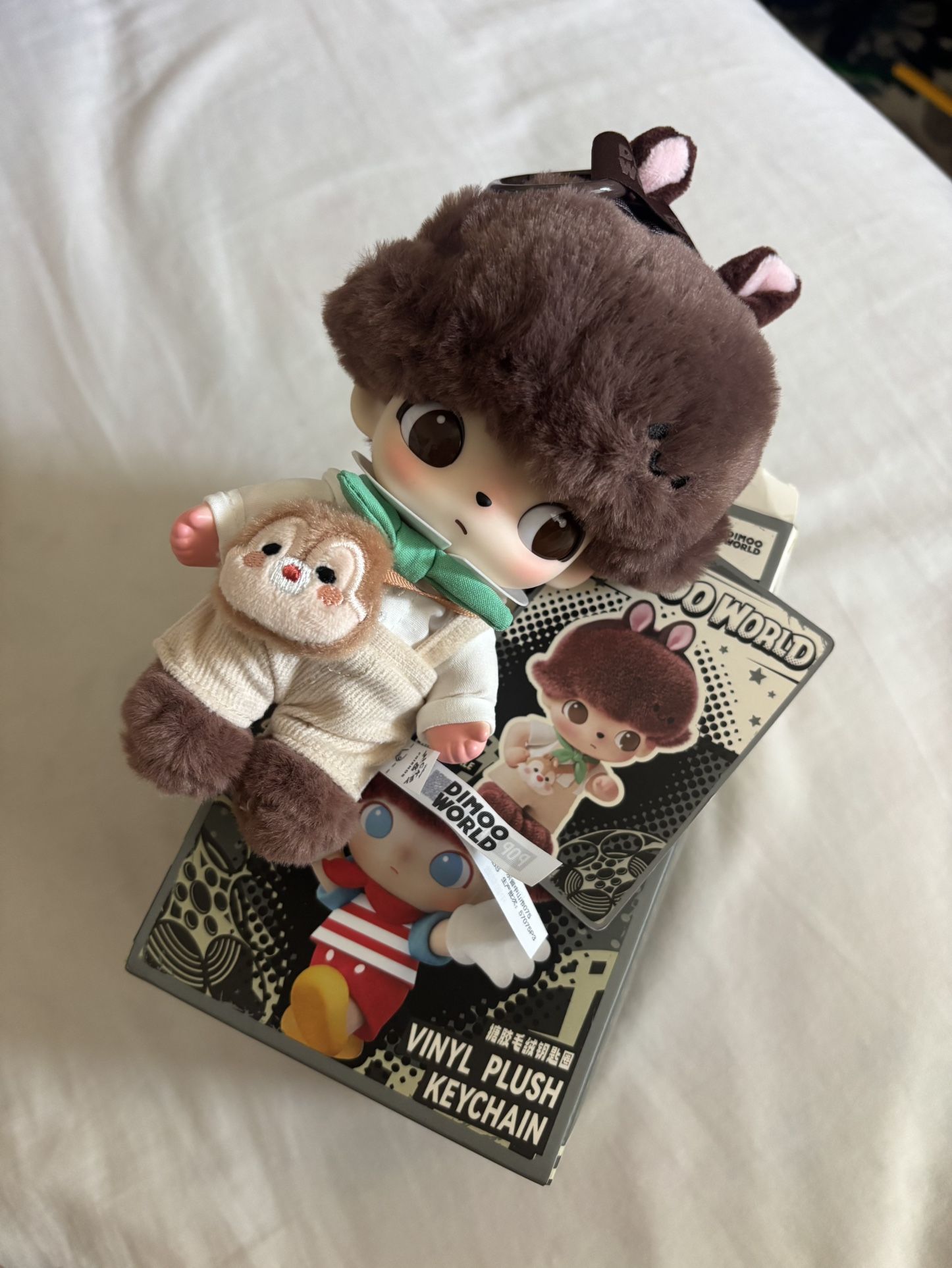 Dimoo World X DISNEY Chip N Dale Plush Pendant 