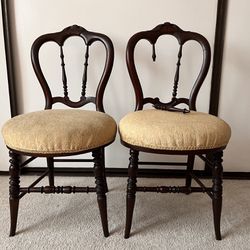 Antique Pair Of Chairs 
