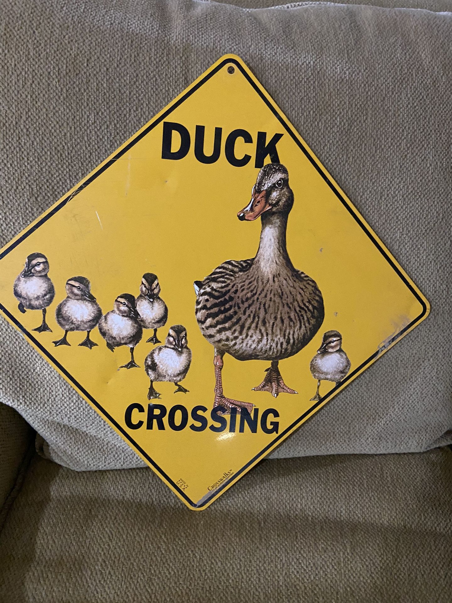 Duck Crossing Sign 12”x12”