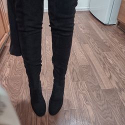 New Knee High Black Boots 