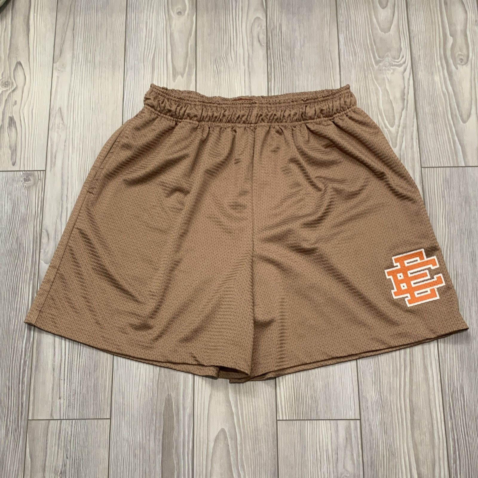 Eric Emanuel Gold/White/Orange Shorts EE (Size: Men’s XXL )