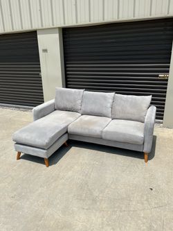 Gray Reversible Sectional Couch