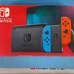Nintendo switch neon red/ blue HAD-S-KABAA-USZ  (2019 Revision with Enhanced Battery Life)