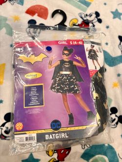 BATGIRL GIRLS COSTUME SIZE S (4-6)