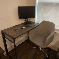 Office Chair and Desk 