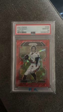 Tom Brady Red Cracked Ice