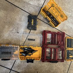 Drill Bits, Driver Bits Dewalt And Milwaukee 