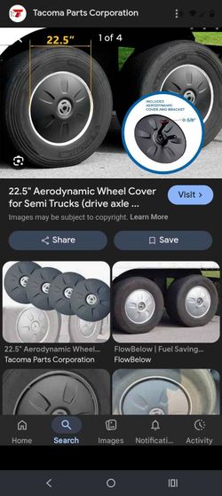 Wheel covers for 18 wheeler