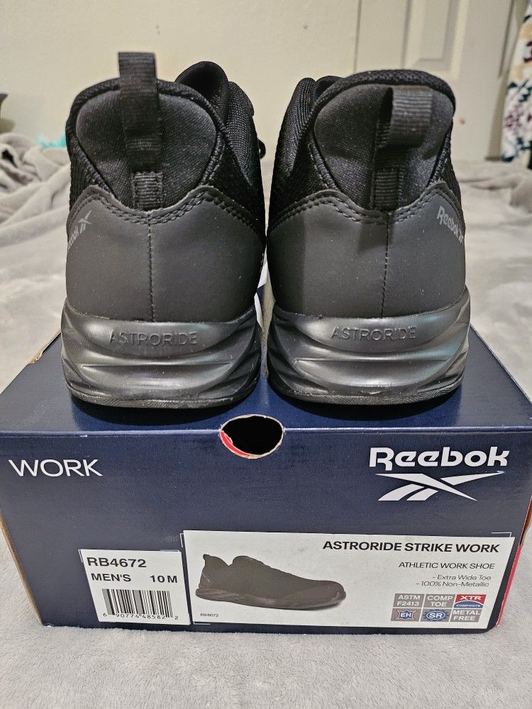 Reebok Astroride Composite Toe Work Shoes Men Size 10