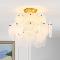 Modern Flush Mount Glass Ceiling Light