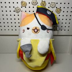 Bananya Pirate Banana Cat Big Plush 14" Round1 Exclusive