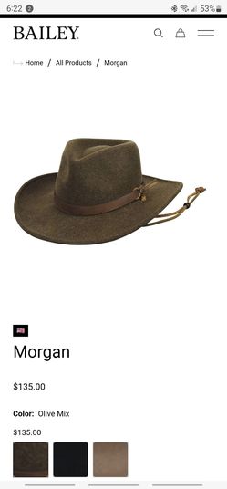 HAT The Bailey® Morgan is the ideal outdoorsman hat.