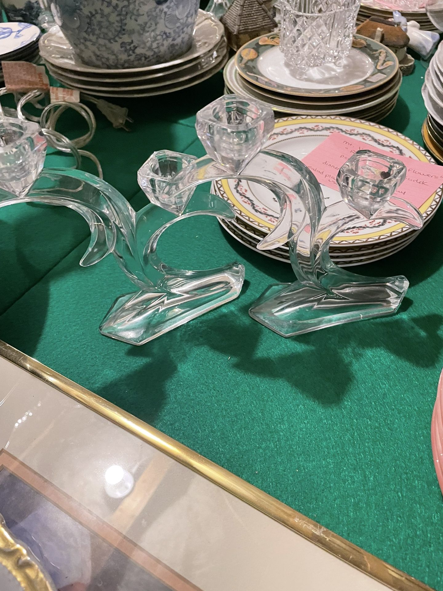 Unique glass candle Holders