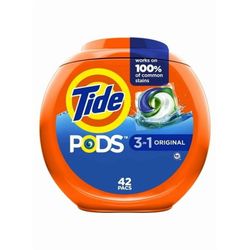 Tide PODS Liquid Laundry Detergent, Original Scent, 42 Count $14.99