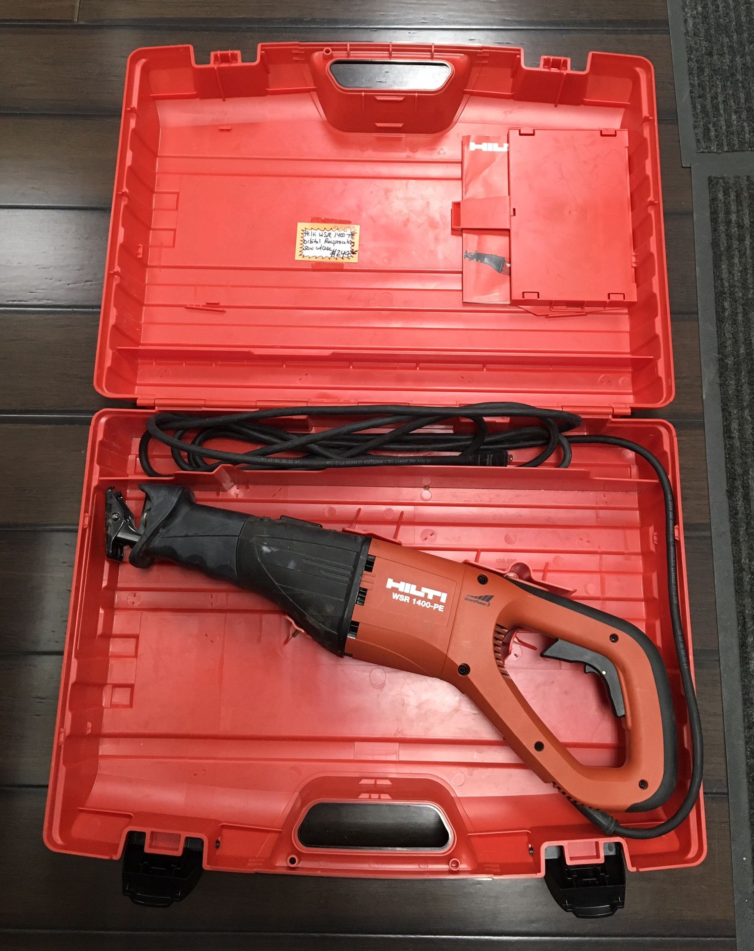 Hilti WSR 1400-PE Orbital Reciprocating Saw With Case