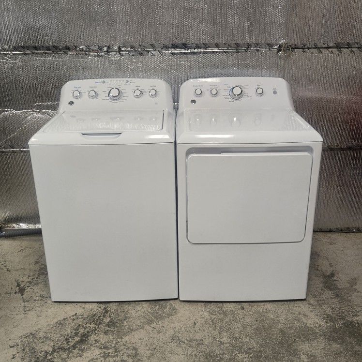 GE TOP LOAD WASHER AND DRYER