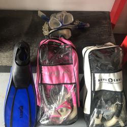 snorkeling gear