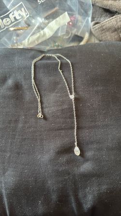 Tear drop drop necklace