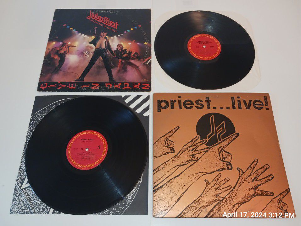Judas Priest Priest Live! Unleashed East LPs Vinyl Used Record